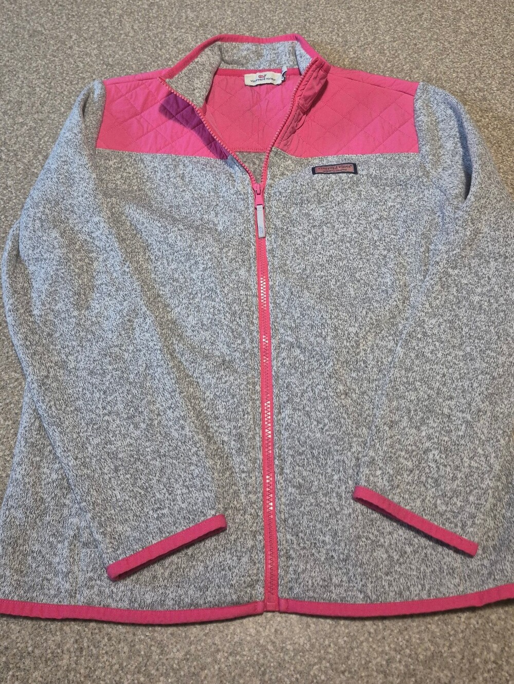 Girls Vineyard Vines Full Zip Size Large (14)